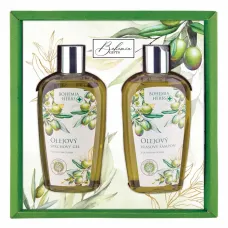 BOHEMIA Kosmetická sada – gel 250 ml a šampon 250 ml – Oliva