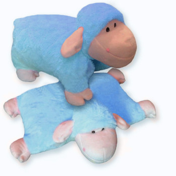 Folding Pillow SHEEP Blue