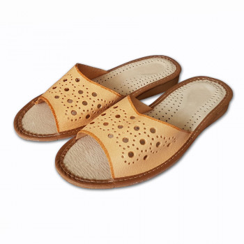 Women's Slippers made of natural leather 07