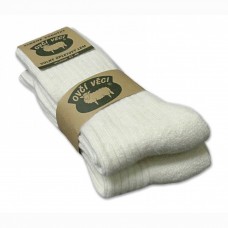 Ponožky z ovčí vlny 425 g - bílé sada 2 ks 