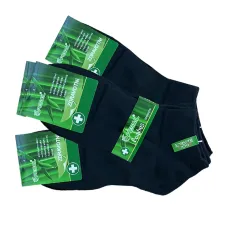 Ponožky bambusové kotníkové černé 3 páry
