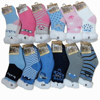 Bed Socks Patterned Pattern for kinder