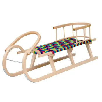 Dětské dřevěné bukové sáňky 120 cm