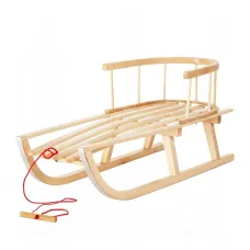 Dětské dřevěné bukové sáňky KLASIK 90 cm Dětské dřevěné bukové sáňky KLASIK 90 cm