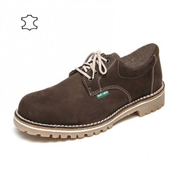 Farmer Low Shoes with Wool brown