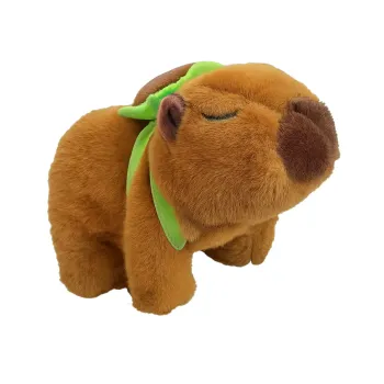 Kapybara chodí a vydává zvuky