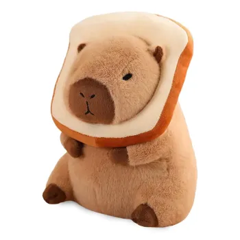 Plyšová kapybara s toustovým chlebem 40 cm