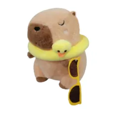 Plyšová kapybara s kachnou 30 cm Plyšová kapybara s kachnou 30 cm