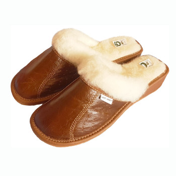 Wedge Slippers BROWN