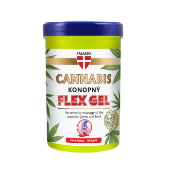 Konopný masážní Flex gel, hřejivý 380 ml