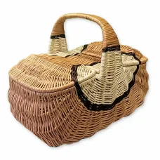 Proutěný piknikový koš Holanďan velký 50 cm - 725