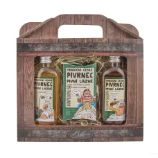 Dárková sada Pivrnec – gel 100 ml, sůl 150 g a šampon 100 ml