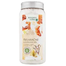Koupelová sůl relaxační med a kozí mléko 900 g