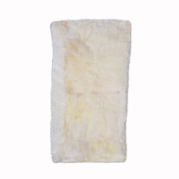 Sewn Sheepskin 85 x 155 cm white