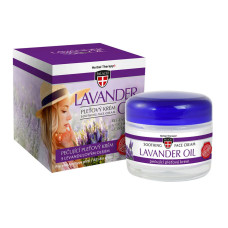 Lavender Face Cream Crystal Jar 50 ml