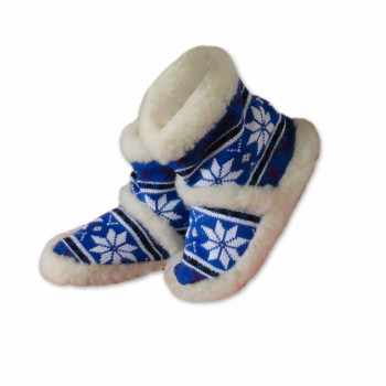 TV Slippers NORWAY Blue