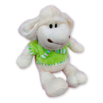 Sheep in a green T-shirt 32 cm