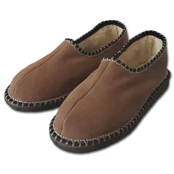 Pantofle s patou, tmavě hnědé Pantofle s patou, tmavě hnědé