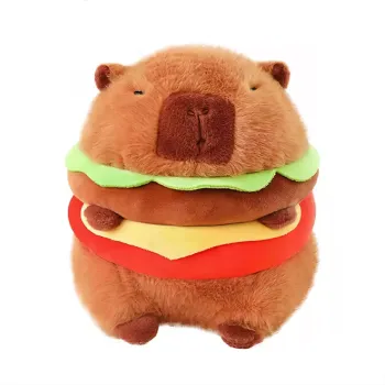 Plyšová Kapybara Hamburger 30 cm