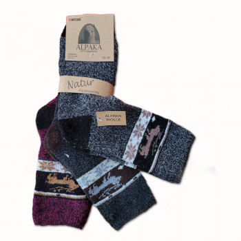 Vlněné ponožky Alpaka  dámské - sada 3 ks