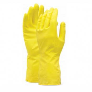 Úklidové rukavice z přírodní pryže Žluté