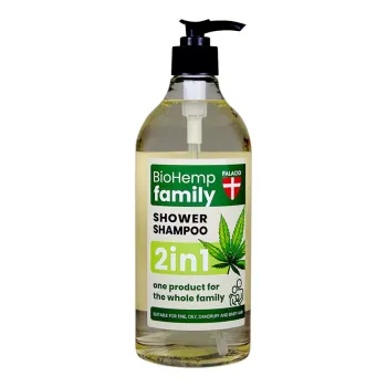 BioHemp sprchový šampon pro celou rodinu 2v1, 750 ml