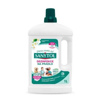SANYTOL Dezinfekce na prádlo s vůní bílých květů, 1 L