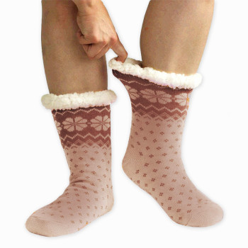 Spací ponožky hnědé
