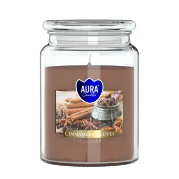 Vonná svíčka ve skle s víkem CINNAMON - CLOVES 500 g Vonná svíčka ve skle s víkem CINNAMON - CLOVES 500 g