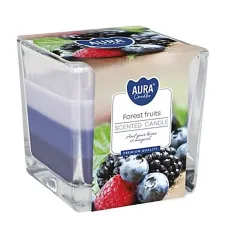 Tříbarevná vonná svíčka ve skle - Forest Fruits 170 g Tříbarevná vonná svíčka ve skle - Forest Fruits 170 g