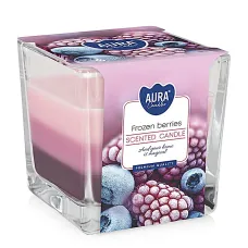 Tříbarevná vonná svíčka ve skle - Frozen Berries 170 g Tříbarevná vonná svíčka ve skle - Frozen Berries 170 g
