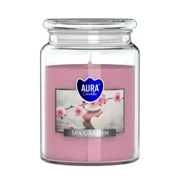 Vonná svíčka ve skle s víkem - SPA GARDEN 500 g