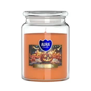 Vonná svíčka ve skle na Halloween Vonná svíčka ve skle na Halloween