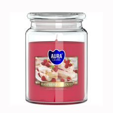 Vonná svíčka ve skle s víkem RASPBERRY CLOUD 500 g